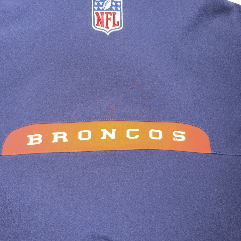 NFL Denver Broncos Reebok On Field Jacket Light Weight Jacket Men’s Size Medium - Picture 7 of 7